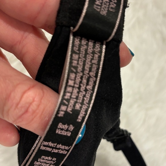 Body By Victoria perfect shape cross back push up black bra size 32D - Picture 7 of 10